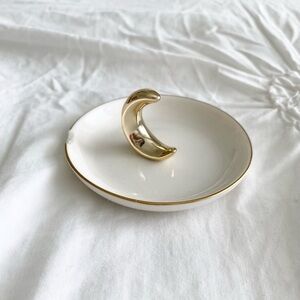 Small Gold Moon Jewelry Dish